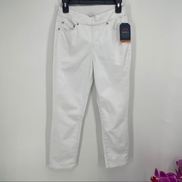 $79 Jag Jeans Pull on Slims White - Picture 1 of 9